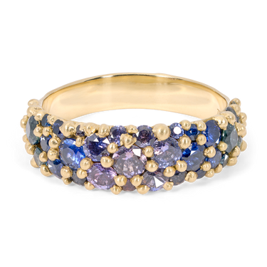 Wide Moody Mermaid River Ring - Size 7.5 - 11713